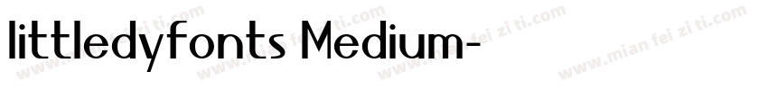 littledyfonts Medium字体转换